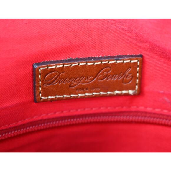 Dooney & Bourke Dillen Double Pocket Satchel R2224 Red - Picture 13 of 16